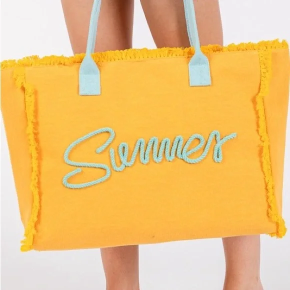 Summer Tote Bag multiple colors limited stock - Picture 8 of 9